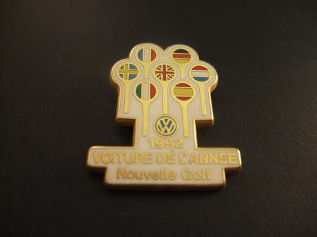 Volkswagen Golf auto van het jaar 1992 ( diverse landen )